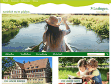 Tablet Screenshot of muensingen.de